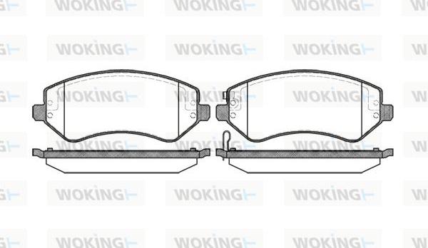 Woking P9073.02 - Kit de plaquettes de frein, frein à disque cwaw.fr