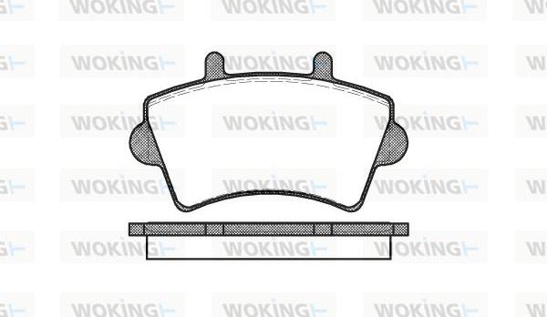 Woking P9193.00 - Kit de plaquettes de frein, frein à disque cwaw.fr