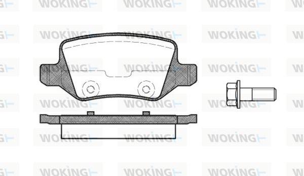 Woking P9183.00 - Kit de plaquettes de frein, frein à disque cwaw.fr