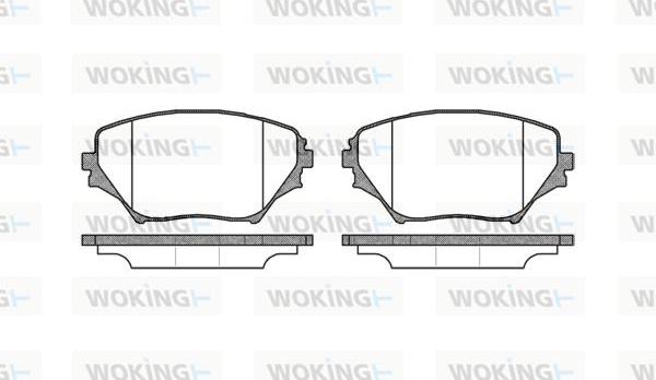 Woking P9133.00 - Kit de plaquettes de frein, frein à disque cwaw.fr