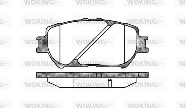 Woking P9843.00 - Kit de plaquettes de frein, frein à disque cwaw.fr