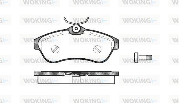 Woking P9803.00 - Kit de plaquettes de frein, frein à disque cwaw.fr