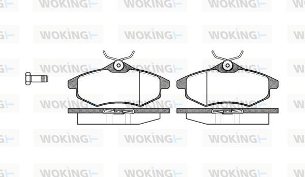 Woking P9813.00 - Kit de plaquettes de frein, frein à disque cwaw.fr