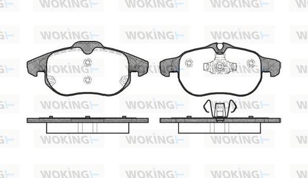 Woking P9883.00 - Kit de plaquettes de frein, frein à disque cwaw.fr