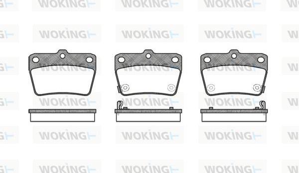 Woking P9393.02 - Kit de plaquettes de frein, frein à disque cwaw.fr