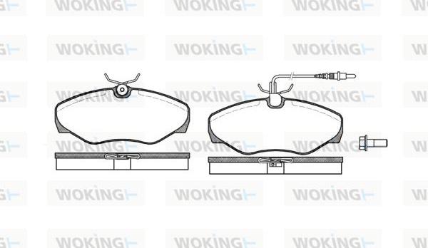 Woking P9343.01 - Kit de plaquettes de frein, frein à disque cwaw.fr