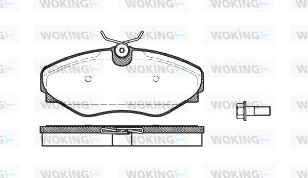 Woking P9343.20 - Kit de plaquettes de frein, frein à disque cwaw.fr