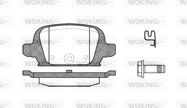 Woking P9353.02 - Kit de plaquettes de frein, frein à disque cwaw.fr