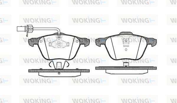 Woking P9363.02 - Kit de plaquettes de frein, frein à disque cwaw.fr