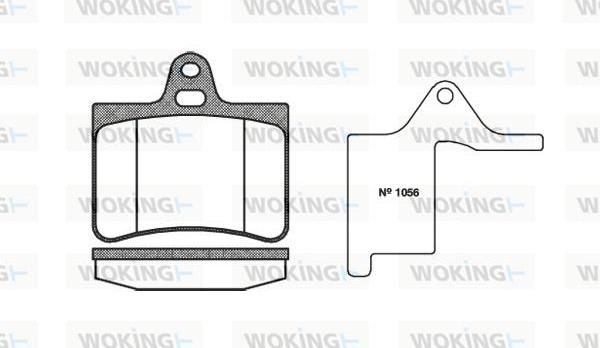 Woking P9303.00 - Kit de plaquettes de frein, frein à disque cwaw.fr