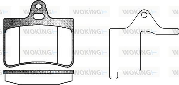 Woking P9303.20 - Kit de plaquettes de frein, frein à disque cwaw.fr