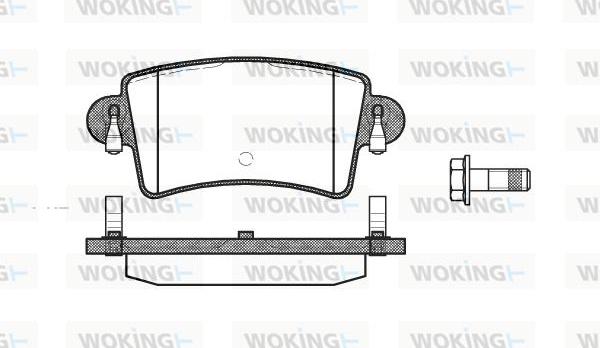 Woking P9333.00 - Kit de plaquettes de frein, frein à disque cwaw.fr