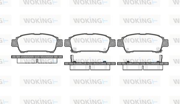 Woking P9203.02 - Kit de plaquettes de frein, frein à disque cwaw.fr