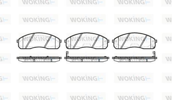 Woking P9213.02 - Kit de plaquettes de frein, frein à disque cwaw.fr