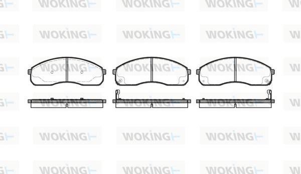 Woking P9213.12 - Kit de plaquettes de frein, frein à disque cwaw.fr