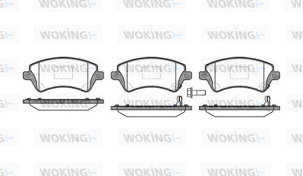 Woking P9223.12 - Kit de plaquettes de frein, frein à disque cwaw.fr