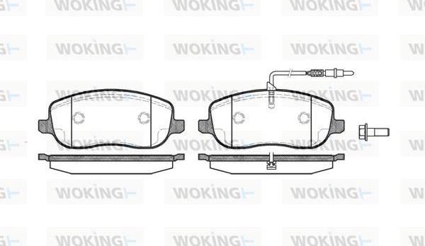 Woking P9793.12 - Kit de plaquettes de frein, frein à disque cwaw.fr