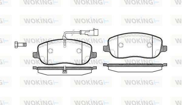 Woking P9793.31 - Kit de plaquettes de frein, frein à disque cwaw.fr