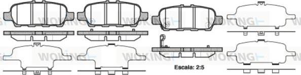 Woking P9763.41 - Kit de plaquettes de frein, frein à disque cwaw.fr