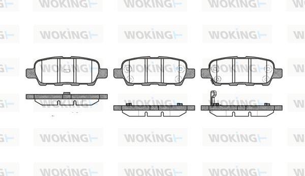 Woking P9763.01 - Kit de plaquettes de frein, frein à disque cwaw.fr