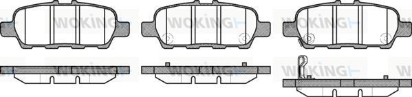 Woking P9763.31 - Kit de plaquettes de frein, frein à disque cwaw.fr