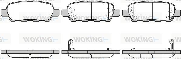 Woking P9763.29 - Kit de plaquettes de frein, frein à disque cwaw.fr