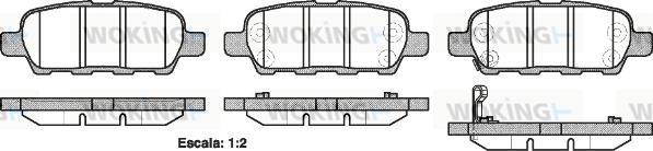 Woking P9763.21 - Kit de plaquettes de frein, frein à disque cwaw.fr