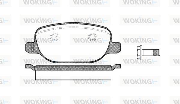 Woking P9783.00 - Kit de plaquettes de frein, frein à disque cwaw.fr