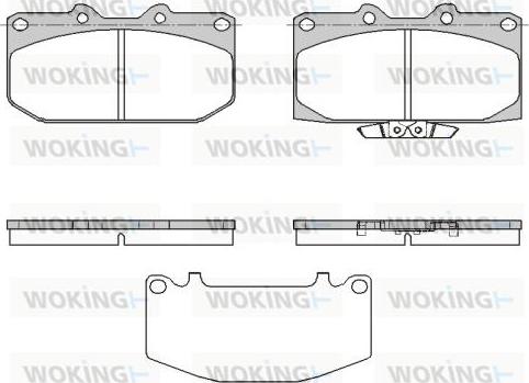 Woking P4993.32 - Kit de plaquettes de frein, frein à disque cwaw.fr