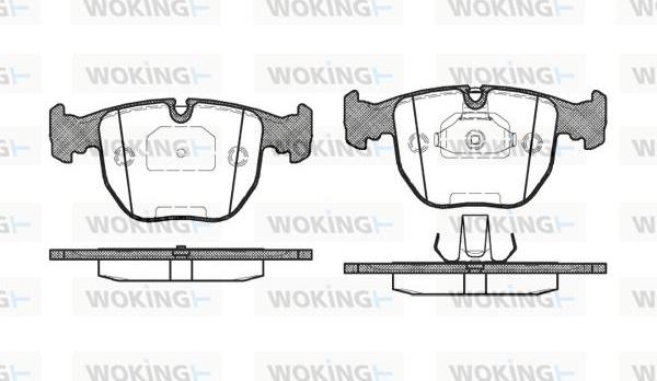 Woking P4963.00 - Kit de plaquettes de frein, frein à disque cwaw.fr