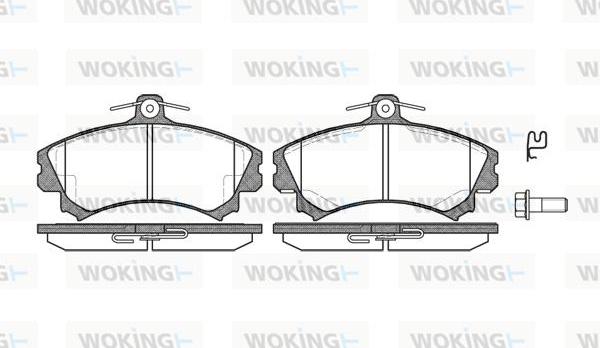 Woking P4903.02 - Kit de plaquettes de frein, frein à disque cwaw.fr