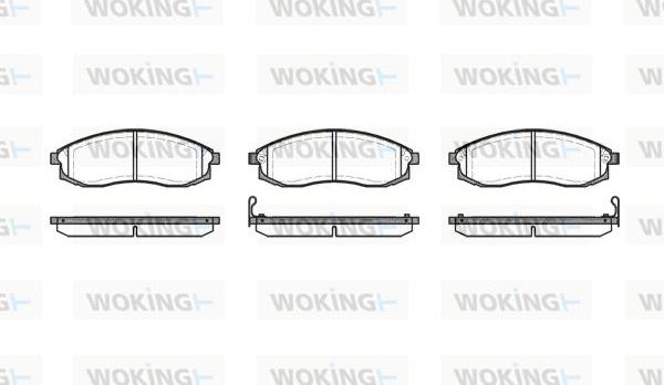 Woking P4983.02 - Kit de plaquettes de frein, frein à disque cwaw.fr