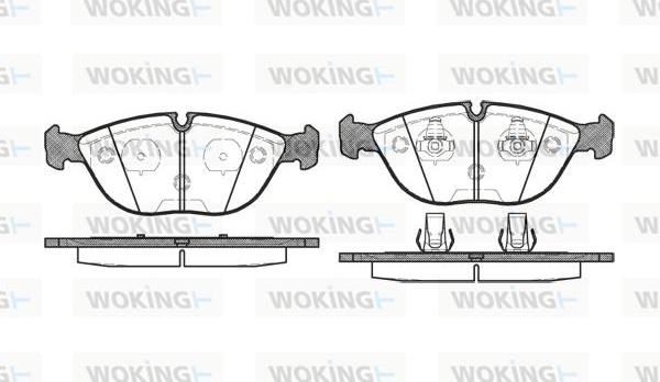 Woking P4973.00 - Kit de plaquettes de frein, frein à disque cwaw.fr