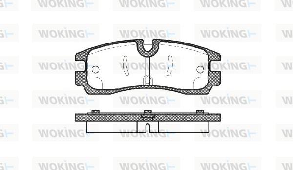 Woking P4663.30 - Kit de plaquettes de frein, frein à disque cwaw.fr