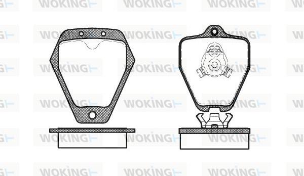 Woking P4083.10 - Kit de plaquettes de frein, frein à disque cwaw.fr