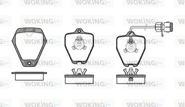 Woking P4083.12 - Kit de plaquettes de frein, frein à disque cwaw.fr