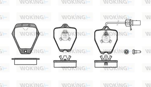 Woking P4083.22 - Kit de plaquettes de frein, frein à disque cwaw.fr