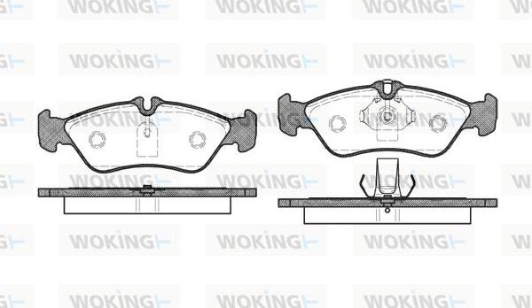 Woking P4803.00 - Kit de plaquettes de frein, frein à disque cwaw.fr