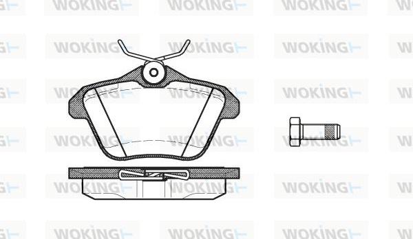 Woking P4813.10 - Kit de plaquettes de frein, frein à disque cwaw.fr