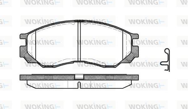 Woking P4833.00 - Kit de plaquettes de frein, frein à disque cwaw.fr