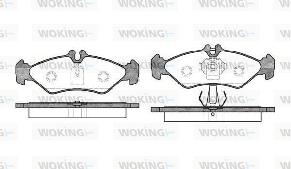 Woking P4793.00 - Kit de plaquettes de frein, frein à disque cwaw.fr