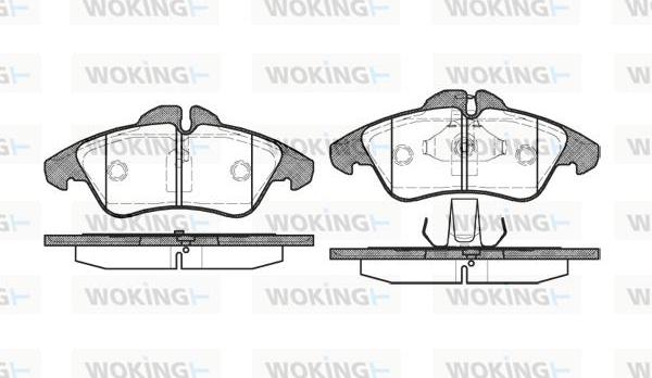 Woking P4783.00 - Kit de plaquettes de frein, frein à disque cwaw.fr