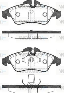 Woking P4783.10 - Kit de plaquettes de frein, frein à disque cwaw.fr