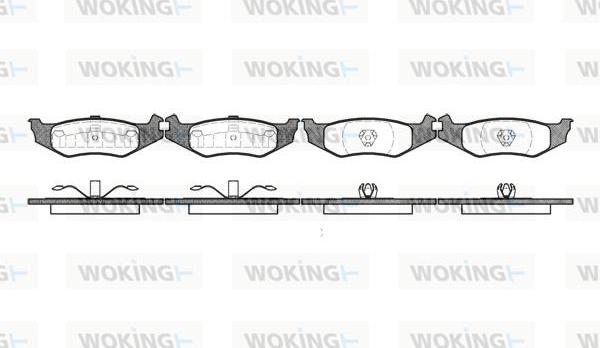 Woking P5933.00 - Kit de plaquettes de frein, frein à disque cwaw.fr