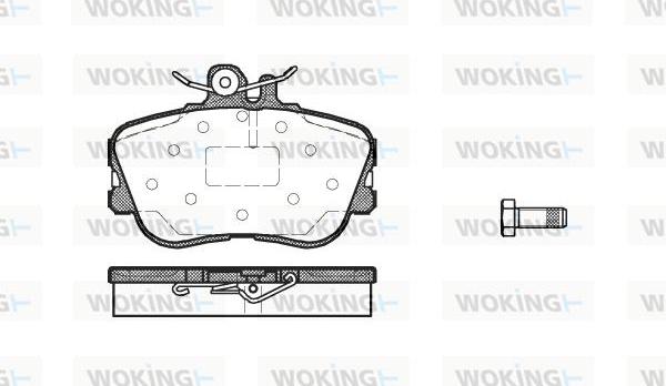 Woking P5453.00 - Kit de plaquettes de frein, frein à disque cwaw.fr