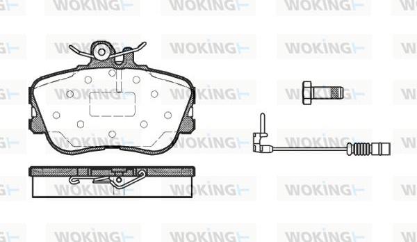 Woking P5453.02 - Kit de plaquettes de frein, frein à disque cwaw.fr