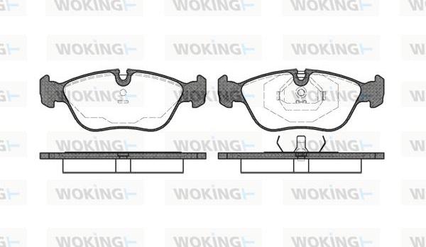 Woking P5463.00 - Kit de plaquettes de frein, frein à disque cwaw.fr