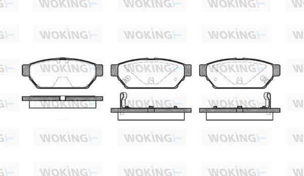 Woking P5403.02 - Kit de plaquettes de frein, frein à disque cwaw.fr