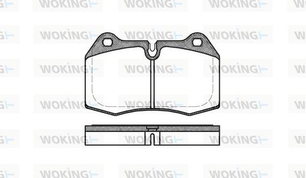 Woking P5413.00 - Kit de plaquettes de frein, frein à disque cwaw.fr