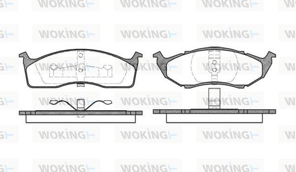 Woking P5473.00 - Kit de plaquettes de frein, frein à disque cwaw.fr